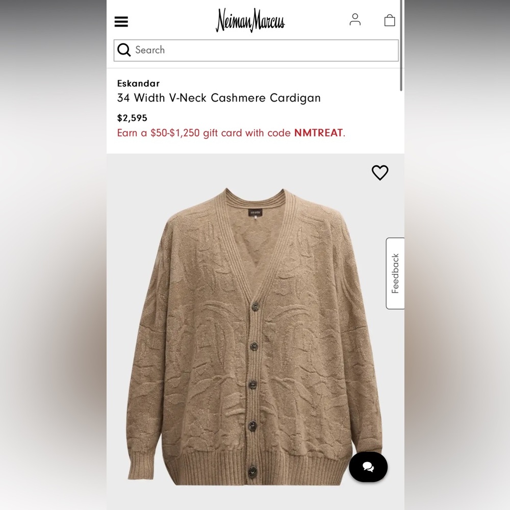 Eskandar Cardigan 100% silk